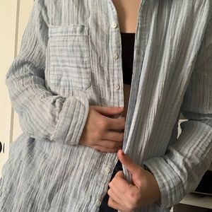 Striped button up shirt